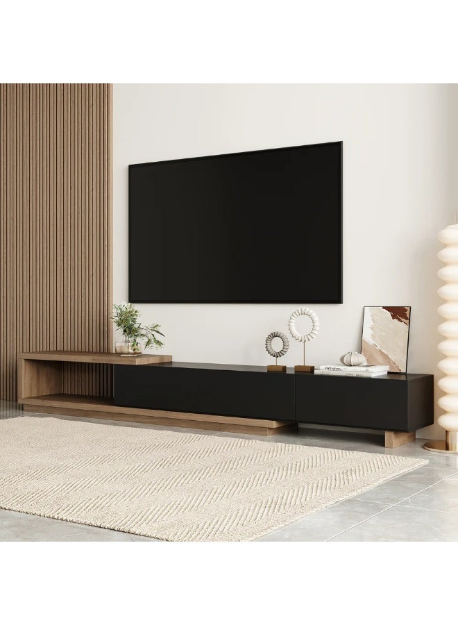Malazhouse Modern extendable Living room Set Brown and Black - Image 3